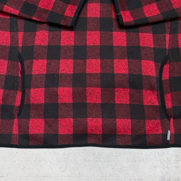 Eddie Bauer Women’s Buffalo Plaid Pullover Sweater Jacket Size Medium Cabincore - Picture 9 of 13